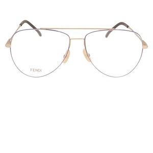 Fendi Unisex 57mm Aviator Frame Optical Glasses
